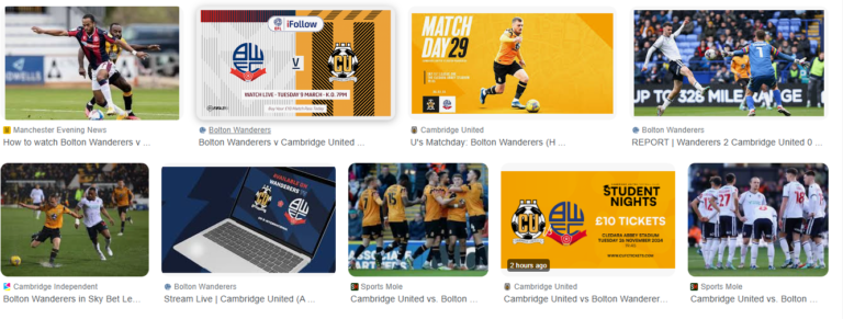 Cambridge United vs Bolton Wanderers watch live for free